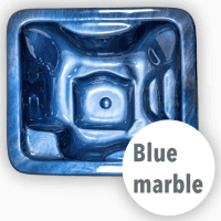 Acryl Blau marmoriert