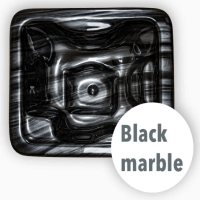Acryl schwarz marmoriert